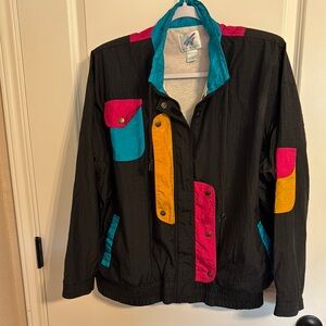 Colorful Vintage Windbreaker Jacket